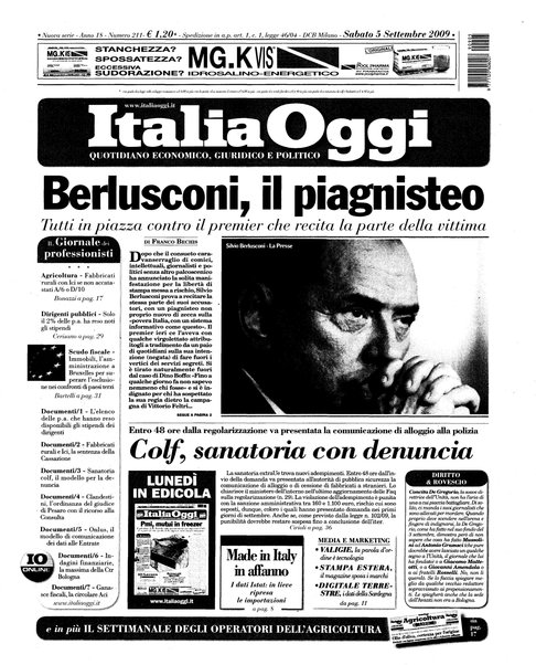 Italia oggi : quotidiano di economia finanza e politica